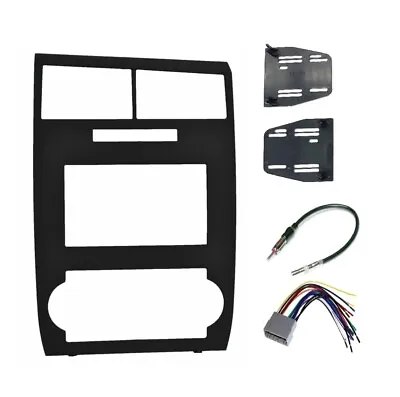 Double DIN Dash Radio Stereo Kit Bundle Install Fits 05-07 Dodge Charger Magnum  • $39.99