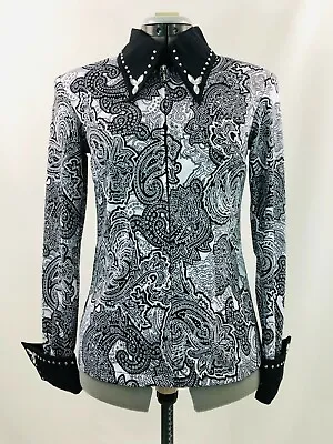 Large Western Show Pleasure Rail Shirt Jacket Clothes Showmanship Horsemanship • $69.98