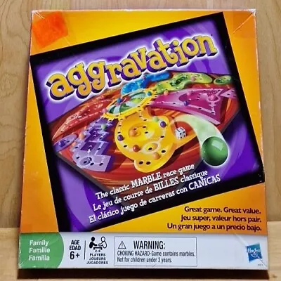 AGGRAVATION CLASSIC MARBLE RACE BOARD GAME 2009 EDITION 100% Complete Game!!! • $14.99