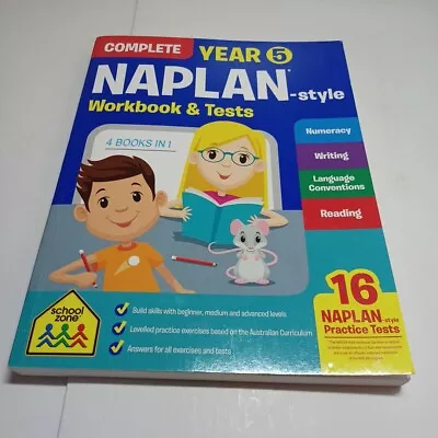 School Zone Naplan-style: Year 5 Bind-up Childrens Educational Book Learning • $21.95