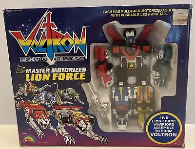 SUPER RARE Vintage Voltron 1984 Motorized Lion Force Open Boxed 100% Complete! • $499.99