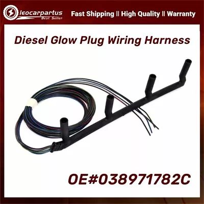 038971782C Left Diesel Glow Plug Wiring Harness Fits VW Beetle Golf Jetta 1.9L • $23.11