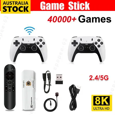 Wireless Retro Game Console Plug Play Video Game Stick 40000+ TV Games 2 Play • $69.89