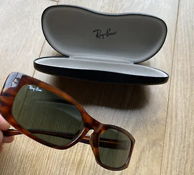 Ray-Ban B&L U.S.A FUGITIVE W1954 YNAW MOCK TORTOISE G-15 VINTAGE 80s SUNGLASSES • £135