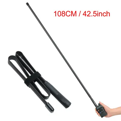 72cm/108cm 144/430MHz Radio SMA-Female CS Tactical Antenna For Baofeng UV-5R • $15.39