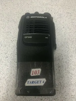 MOTOROLA GP340 VHF136-174MHZ 5W NK/P PW302C MDH25KDC9AN3AE Good Condition. • $69.99