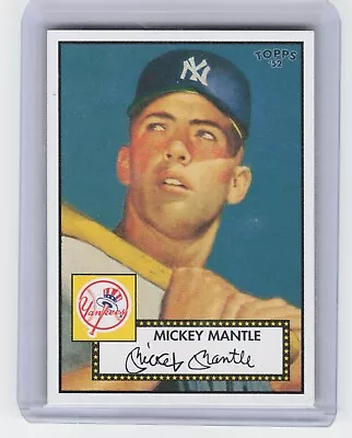 2006 Topps '52 Mickey Mantle #311 Blue Background Yankees NM • $49.95