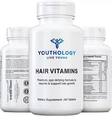 Premium Hair Vitamins + #1 DHT Blocker | Age Defying Advanced Hair Supplement  • $115.43