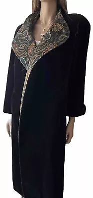 Cattvia Vintage Long Velvet Opera Jacket Coat • $112