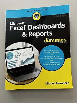 $15.97 • Buy Excel Dashboards & Reports For Dummies By Michael Alexander, 4th 2022 Edition