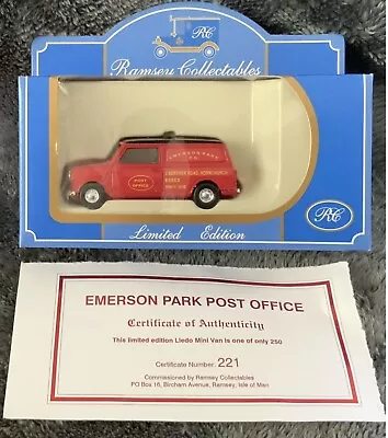 £8.99 • Buy Mini Van - Emerson Park Post Office. 1/43. Lledo Ltd Ed Of 250
