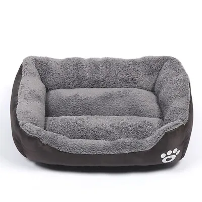 Pet Dog Cat Bed Soft Warm Kennel Mat Pad Blanket Puppy Cushion Washable 6 Sizes • $11.39