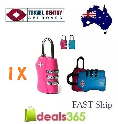 $9.73 • Buy 1 X 3 Digit TSA Approved Combination Locks Travel Luggage Padlock Suitcase 