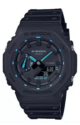 Casio - GA-2100-1A2ER GA-2100-1A2ER G-Shock RESIN BLUE Digital Quartz Watch • $86