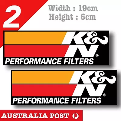 K&N Performance Filter Black Laptop  Car  Vinyl  Stickers • $8