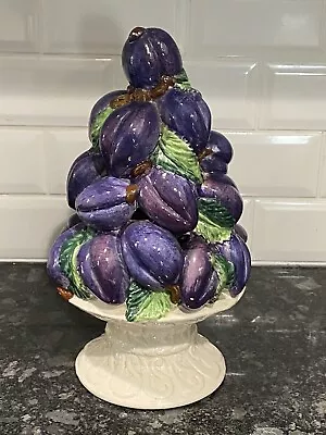 20th Century Majolica Purple Fig Fruit  Topiary Collectible  • $175