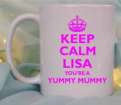 Personalised Yummy Mummy Gift Mug Baby Shower Birthday Mothers Day Gift • £10.95