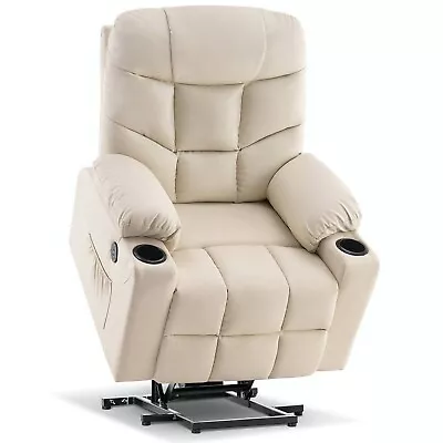 MCombo Regular Power Lift Recliner Chair For Elderly People Faux Leather 7288 • $549.90