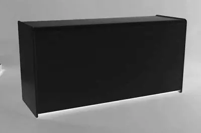 BLACK 1800mm SHOP COUNTER  WITH LARGE SHELF RETAIL DISPLAY  FITTINGS CASH TILL • £249