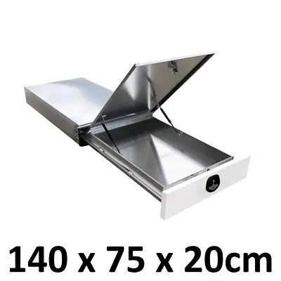 $900 • Buy 1.4m Aluminium Ute Tool Box Under Tray Toolbox Trundle Tray Slide Drawer Toolbox
