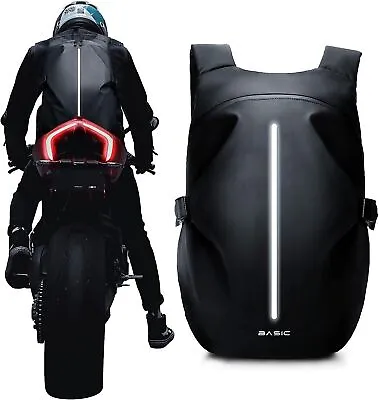 Motorcycle Backpack Waterproof Helmet Luggage Backpack Bag Mens Accessories • $47.99