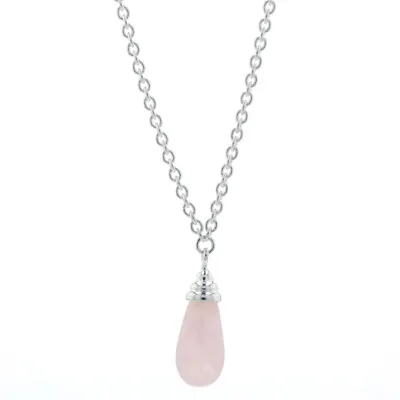 NEW Chamilia Necklace 1211-0122 Rose Quartz Cabochon - Sterling Silver 35 1/2  • £68.11