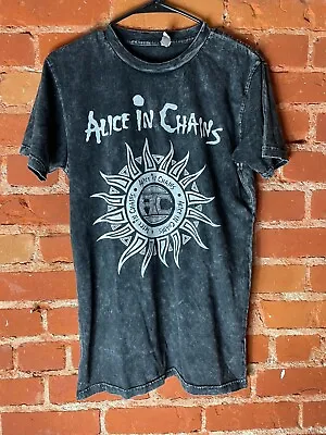 Alice In Chains Acid Wash 90s Vintage Retro Music T Shirt Rock New Black Adult • $24.99