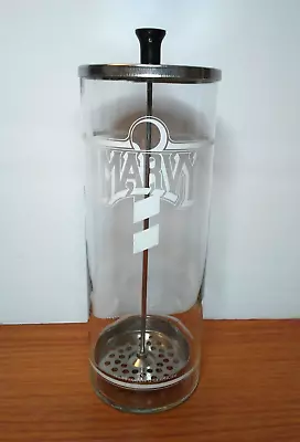Vintage Marvy No. 4 Barber Station Comb Disinfectant Heavy Glass Jar 10 Inch • $14.97