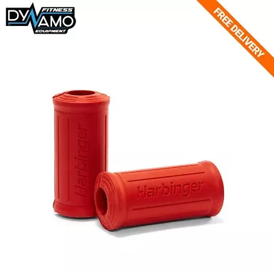 $44 • Buy Harbinger Big Bar Fat Grips For Thicker Barbell Forearm Training Pair Of Grips