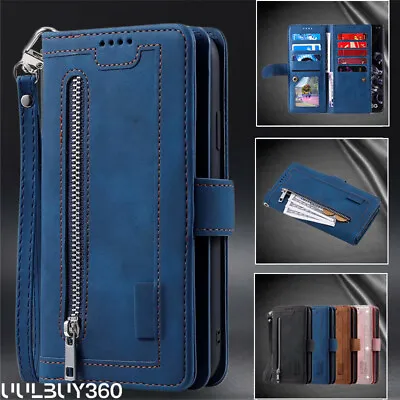 For Samsung A15 A25 A35 A55 A14 A34 A54 53 Zipper Case Leather Wallet Flip Cover • $17.99