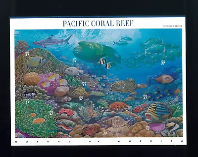 United States 37¢ Pacific Coral Reefs Postage Stamps #3831 MNH Full Sheet • $4.25
