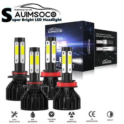 For Lexus HS250h 2010 2011 2012 4-Sides Front LED Headlight High Low Beam Bulbs • $39.99