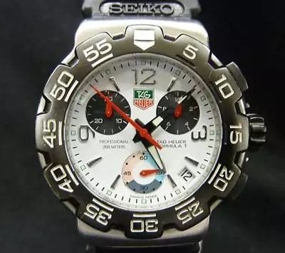 TAG Heuer Formula 1 CAC1111-0 Chronograph Date Mens Watch Vintage From JP • $472.99