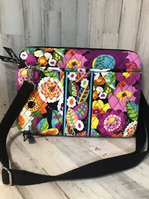 $29.99 • Buy Vera Bradley  Va Va Bloom  Hard Shell Tablet I-Pad Travel Case Bag Pocket Zipper