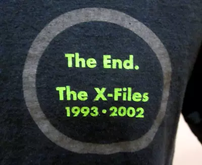 Vintage The X Files Tv Promo T Shirt 2002  The End  Double Sided Medium Htf • $48.99