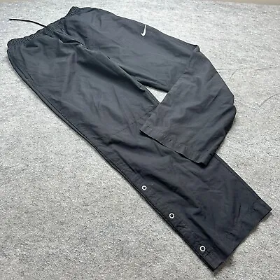 Nike Golf Rain Pants Men M Black Elastic Waterproof 31  Tear Away Ankle Snap • $24.99