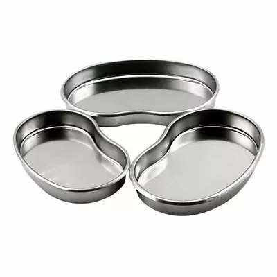 Dental Stainless Steel Surgical Kidney Tray Bowl Dish Medical Instrument S/M/L • $4.74