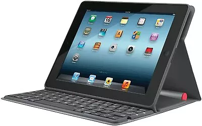 Logitech Solar Keyboard Folio Case For IPad 2 And IPad 3 - UK English Keyboard • £27.99