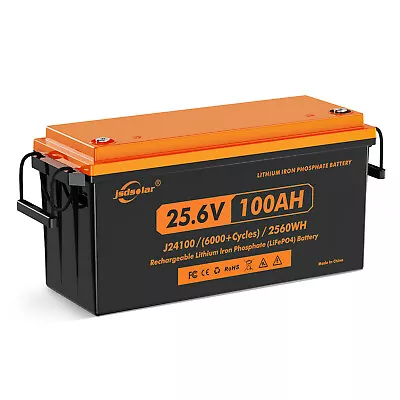 24V 100Ah LiFePO4 Lithium Battery BMS 6000+ Cycles For RV Boat Camping Marine • $530.99