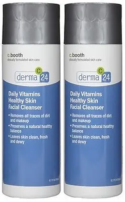 C. Booth Derma 24 Face Wash Daily Healthy Skin Facial Cleanser 6.7 Oz - 2 Pack • $13.99