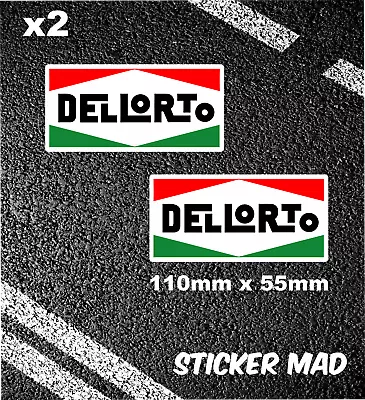  Dellorto Carburettor Stickers Vespa Ducati  F1 11cm X 5 1/2 • £2.43