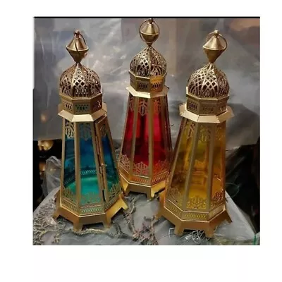 Morrocan Lantern Candle Holders For Wall Hanging Living Room Table Home Decor • $41