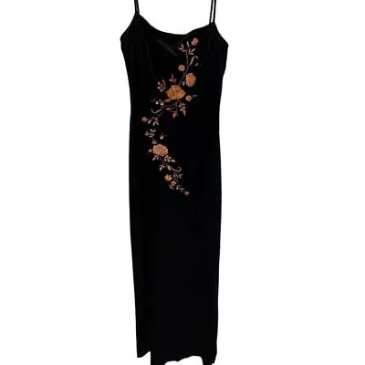 Vintage Arianna By Rachel Kaye Velvet Maxi Dress • $80