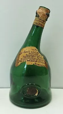 Vintage Green Bottle Paris France Armagnac Saint Vivant Paper Label • $9.95