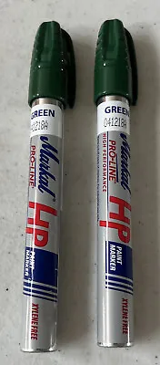 [2 Pack]MARKAL Green Pro-Line High Performance Paint Markers 96966 • $12.95