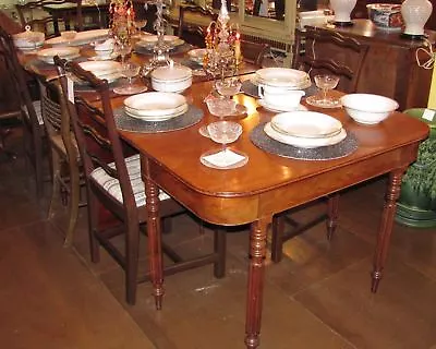 Antique American Federal Mahogany Dining Table New York Circa 1815  • $10300