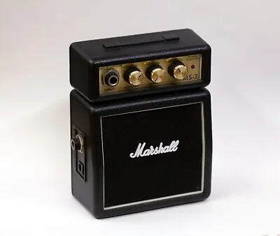 Marshall MS-2 Micro Mini Guitar Clip On Portable Amp Battery Powered Amplifier • $49
