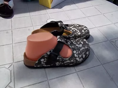 £22 • Buy Birkenstock Papillio Leather Clogs - 230 3.5 Fits  4 - 4.5 Adjustable Strap  Vgc