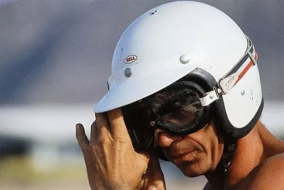 $210.69 • Buy Steve Mcqueen #husqvarna #hammerhead #f1 Bell White #motorcycle Rt Crash #helmet