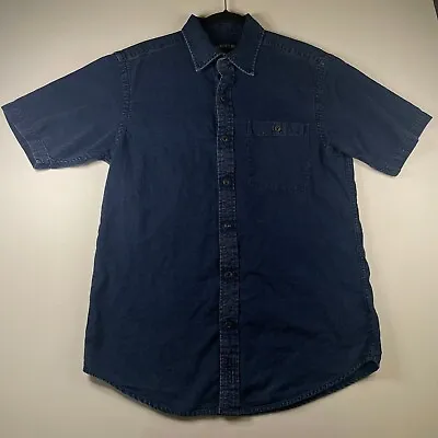 $29.50 • Buy Orvis Vintage Men’s Size Medium Short Sleeve Shirt Dark Blue Chambray